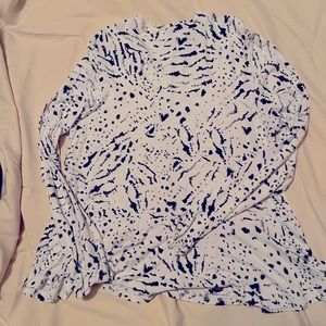 Ladies Tunic Apt 9 White and black Large
